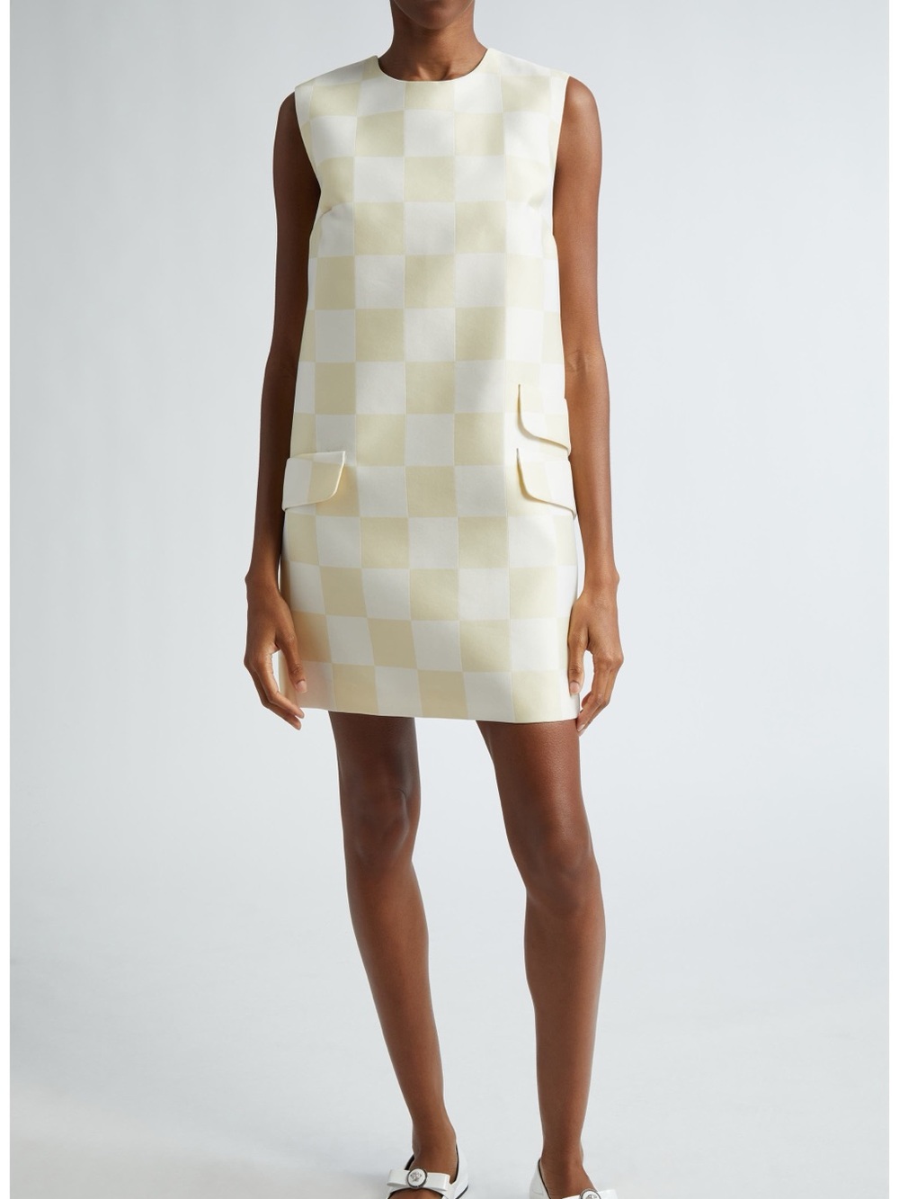 NWT VERSACE Contrasto Duchesse Shift Mini Dress